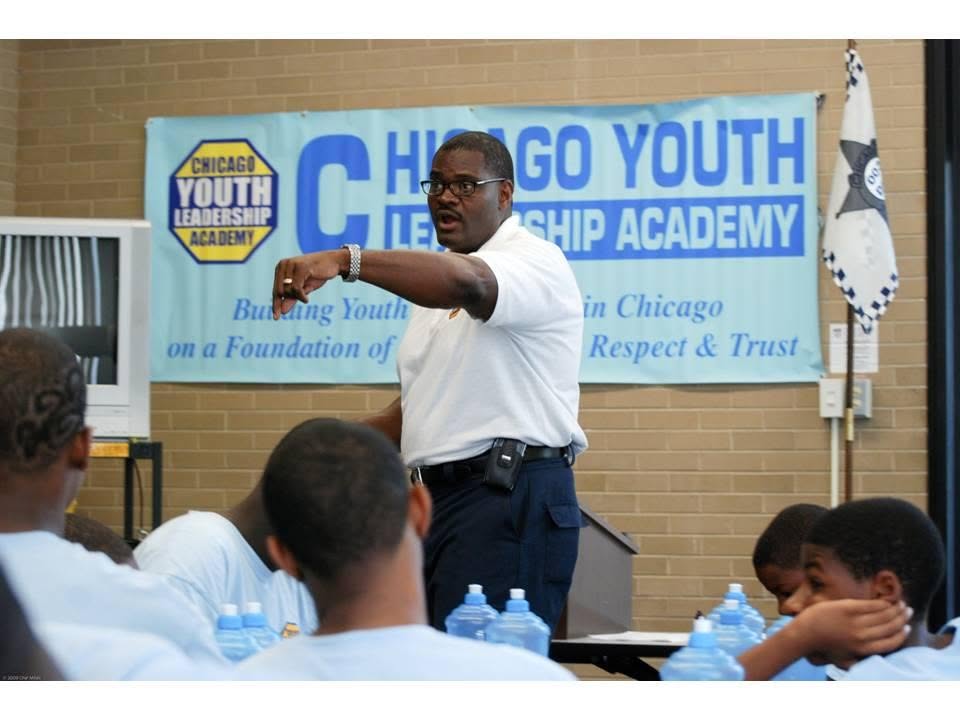 Youth leadership instructor speaking to participants